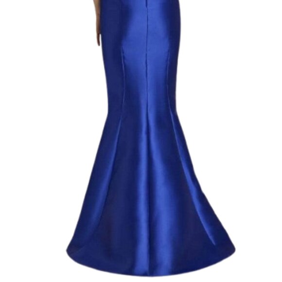 NWT Gia Franco 12316 Mikado Formal Gown Royal Size 8 - Picture 4 of 6